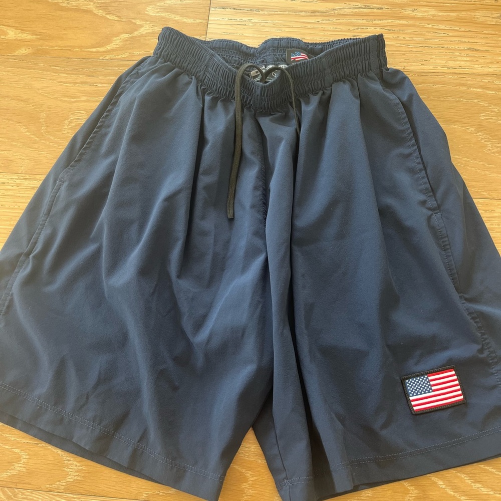 Men GORUCK Indestructible Training Shorts 7.5” Unlined Navy Blue